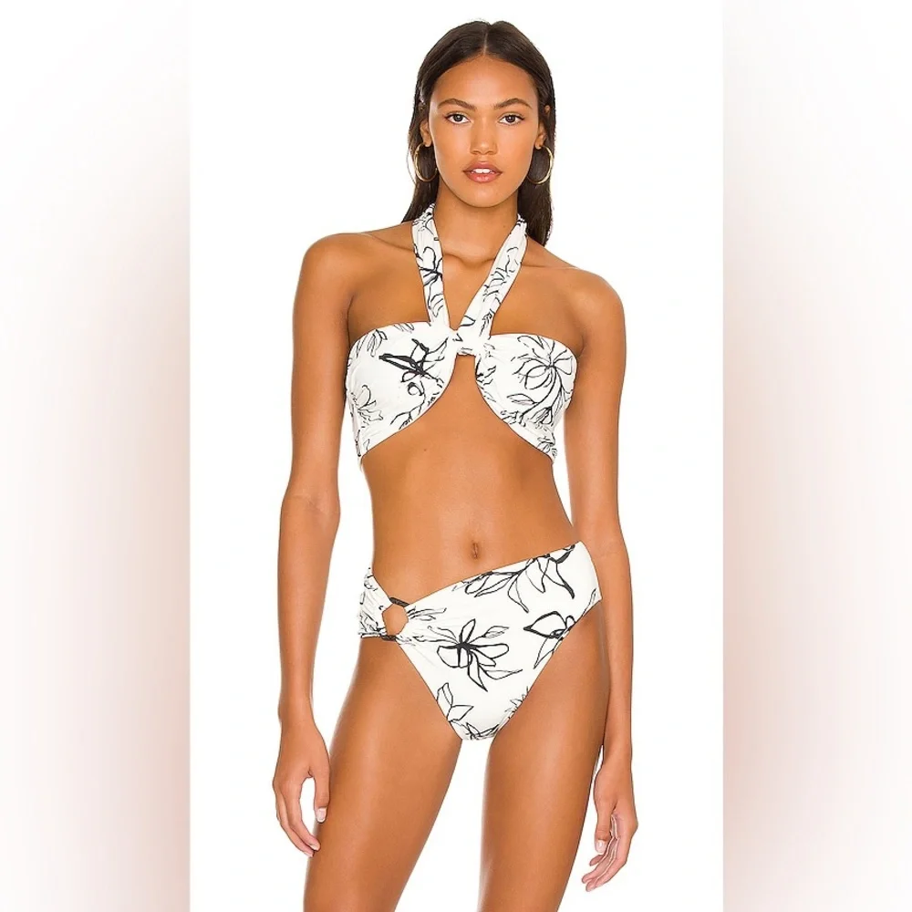 NWT Revolve Revel Ray Women’s Noir Floral Bikini Set Top (Small)/Bottom (Medium) - Picture 11 of 11
